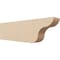 Ekena Millwork 4in. W x 8in. H x 28in. L Carmel Woodgrain TimberThane Rafter Tail, Primed Tan RFTUR04X08X28CARRCPR - alternate 1